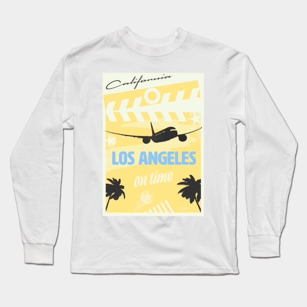 Los Angeles yellow Long Sleeve T-Shirt by Woohoo